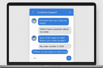 Atölye ölçülerini içeren kısa mesajlaşma ekranı önizlemesi