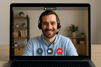 Dizüstü bilgisayar ekranında MakerMill Pro kurulumu üzerinde görüşen kişi