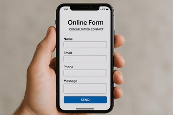 Telefon ekranında atölye masasının fotoğrafı ve ölçü notları